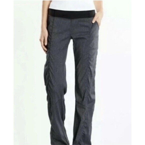 Lucy Get Going Pants Womens Medium Lightweight Cinch Cuffs Joggers Dance Gray - Picture 1 of 13